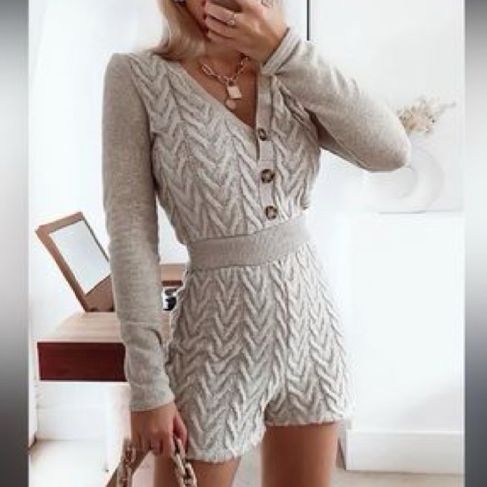 Zara Cable Knit Romper
